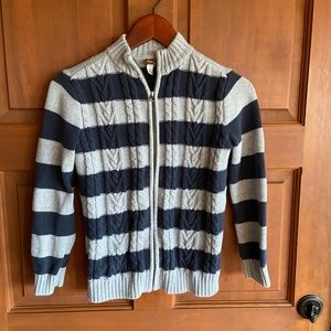 Tea Collection zip front sweater size 8-10